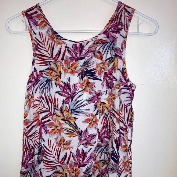 Splendid Floral Loose Tank Top and Shorts Set - Picture 3 of 7